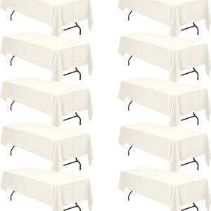 Ivory Tablecloths 60 x 126 Inch, Priced per Tablecloth